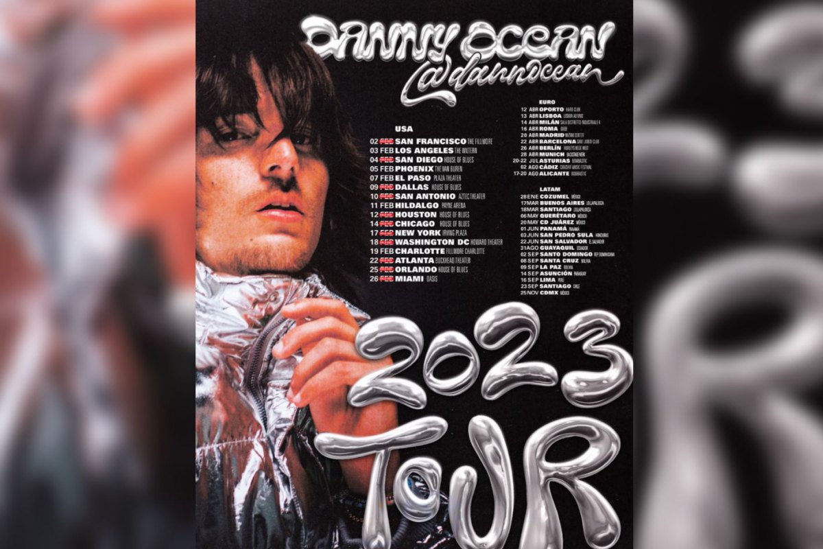 Danny Ocean anuncia fechas de su gira @dannocean 2023