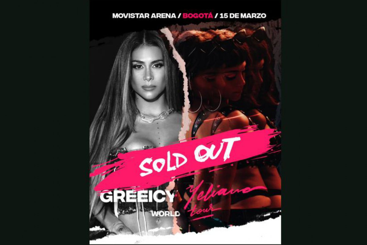 GREEICY logra SOLD OUT en MOVISTAR ARENA DE BOGOTÁ