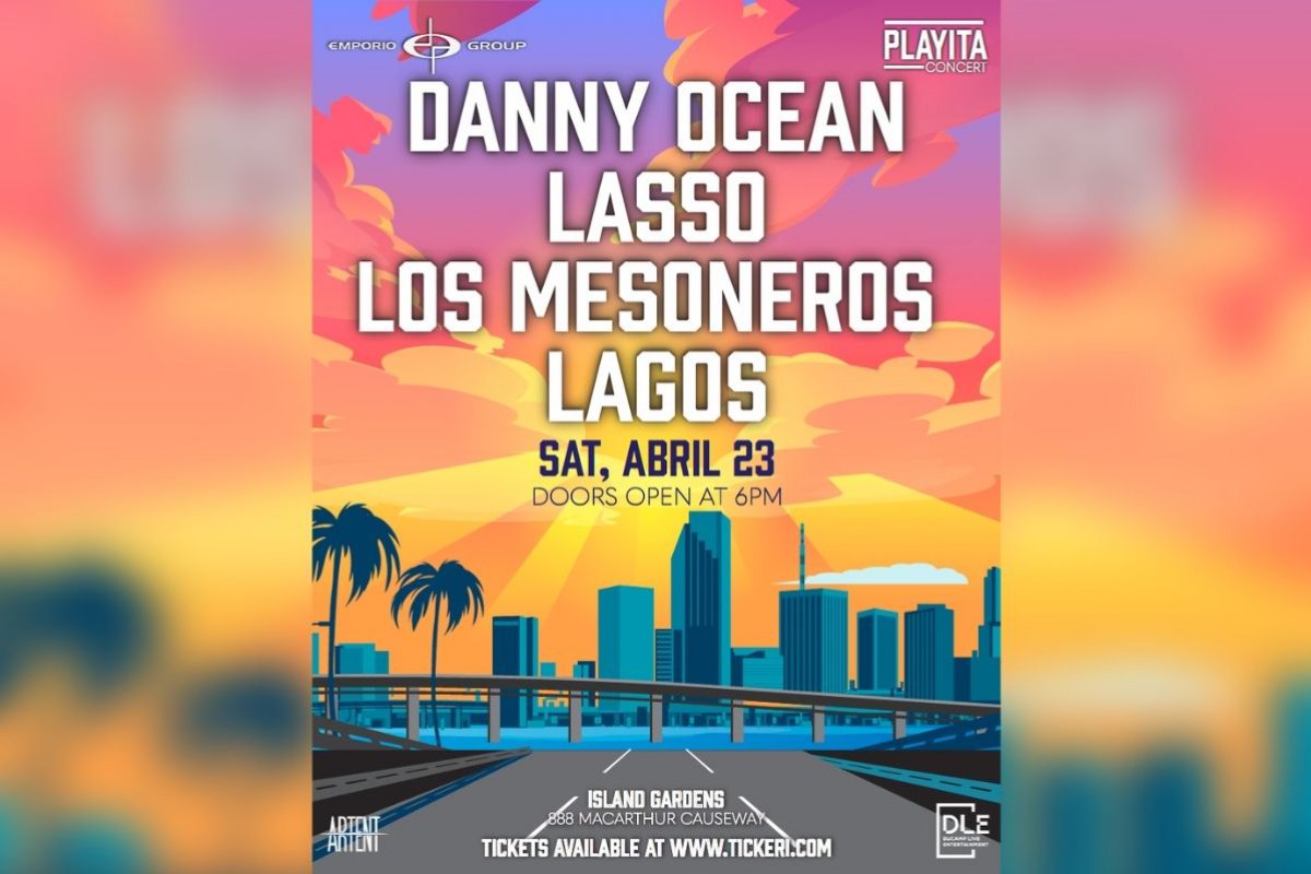 ¡LAGOS, Danny Ocean y Los Mesoneros juntos en concierto!