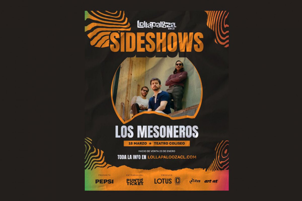 Los Mesoneros serán parte de los Sideshows en Lollapalooza