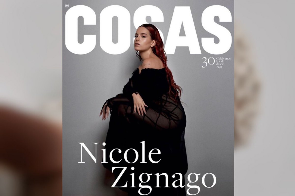 Nicole Zignago en portada de COSAS Perú